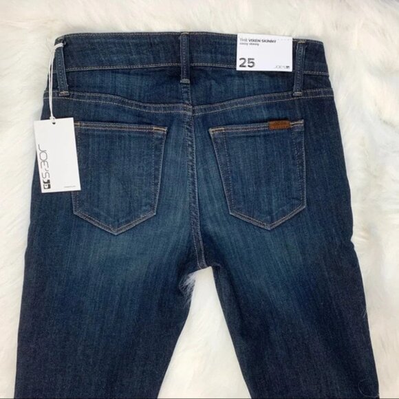 Anthropologie Joe's Jeans Skinny Jeans Charley Vixen Sassy Dark Wash Mid rise - Picture 8 of 16